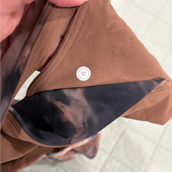 Lululemon Align Bra C/D Cup Diamond Dye Seashell Smoky Topaz Graphite Grey Sz 12 - Picture 4 of 4